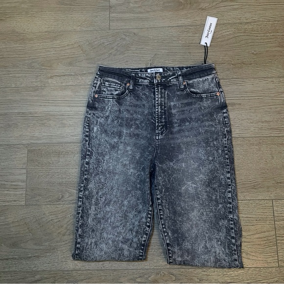 (New with Tags) Juicy Couture Venice Straight Leg Jeans (Size: 31) Grey Marble - Picture 7 of 9
